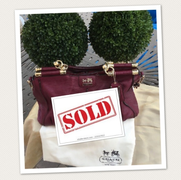 coach Handbags - Coach Madison Pinnacle Satchel Handbag